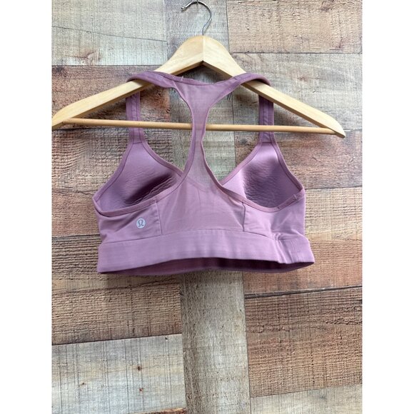 Lululemon Womens Racerback Sports Bra Lavender Size M - Picture 3 of 4